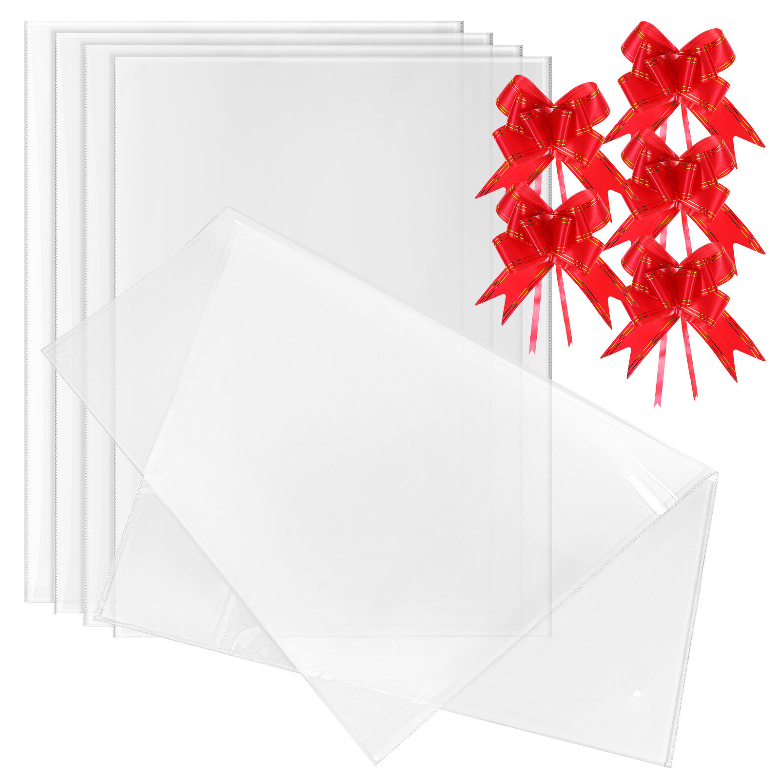 Cellophane Wrap Clear - 5Pcs Extra Large Cellophane Bags Clear