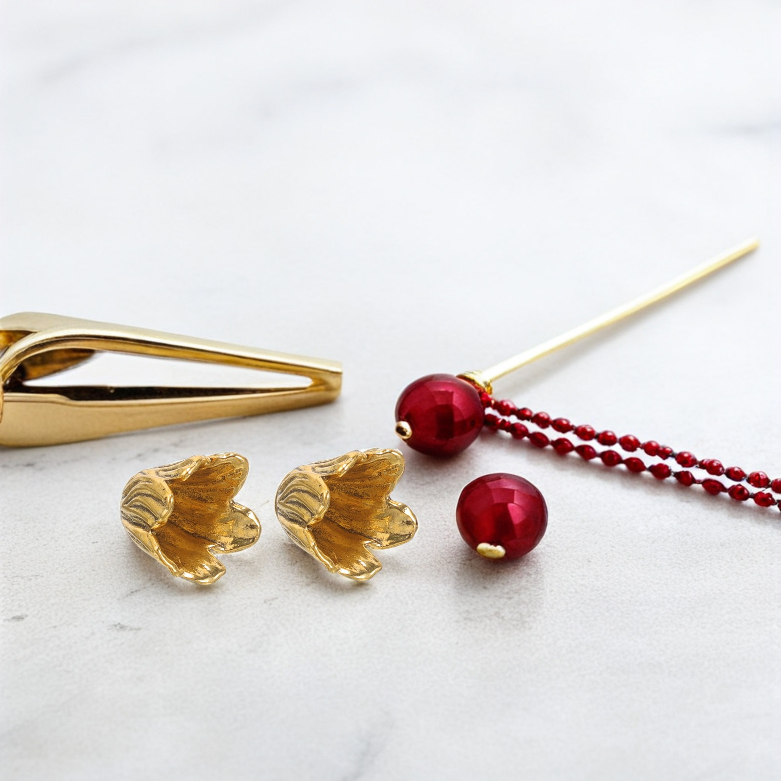 Flower Supplies - 10 Pcs Jewelry Bead Caps for