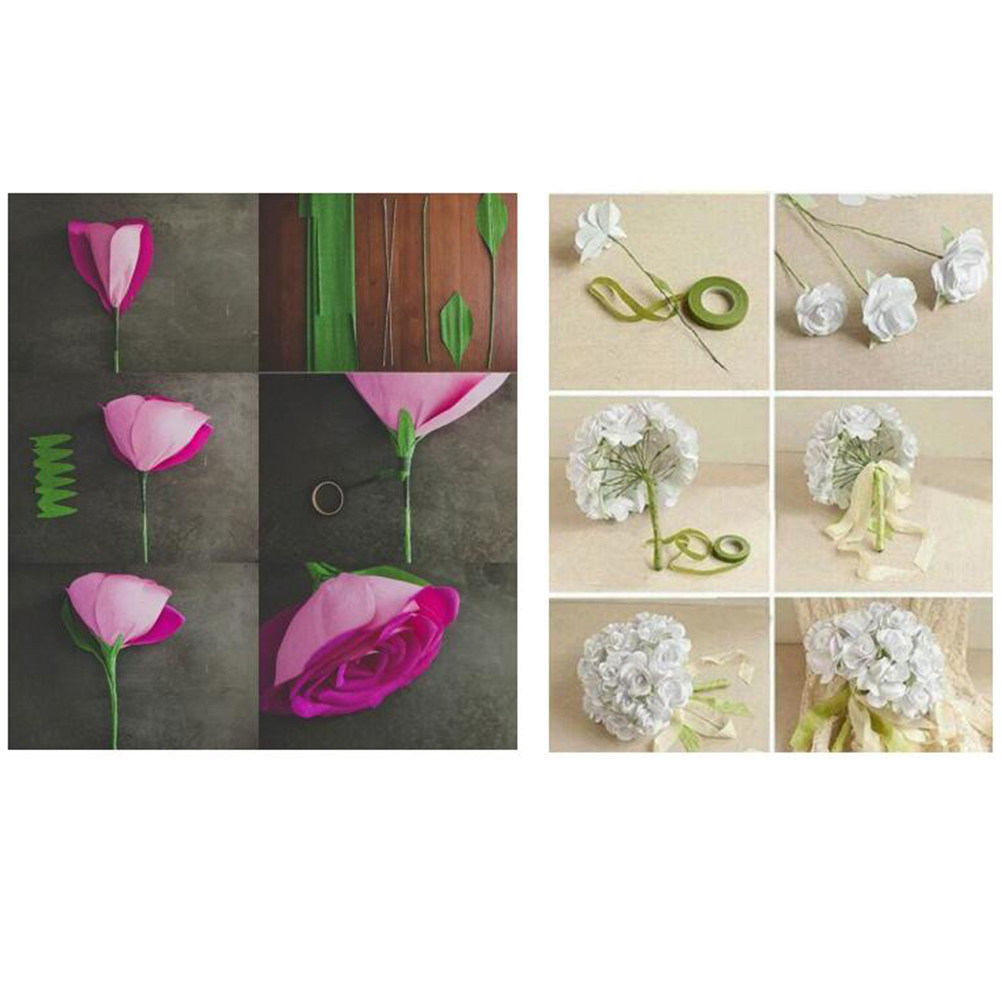 5 Rolls Green Craft Tape Self  - Floral Tape Green 评论和价格