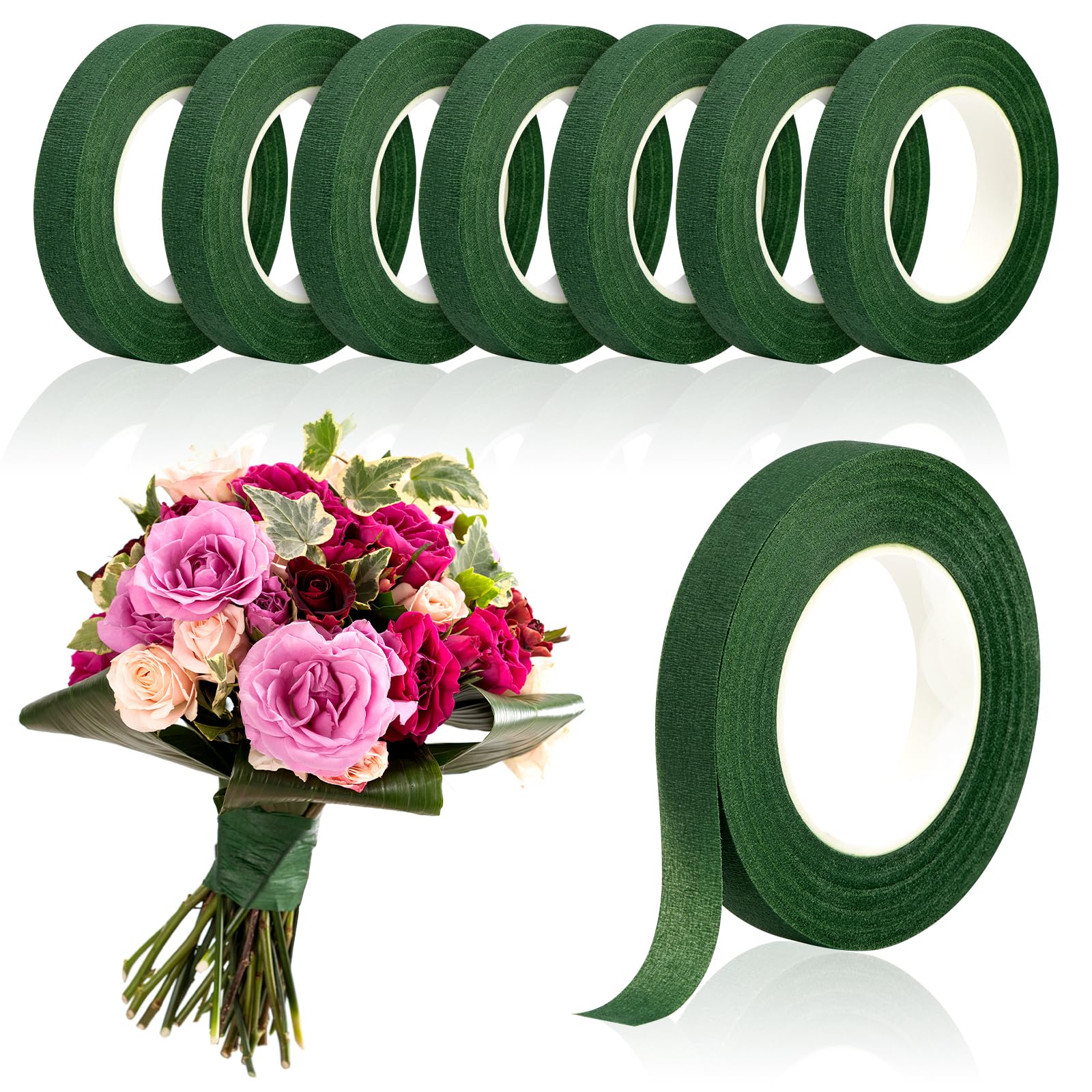 20Yards Green Bouquet Floral T - Floral Tape Green 评论和价格