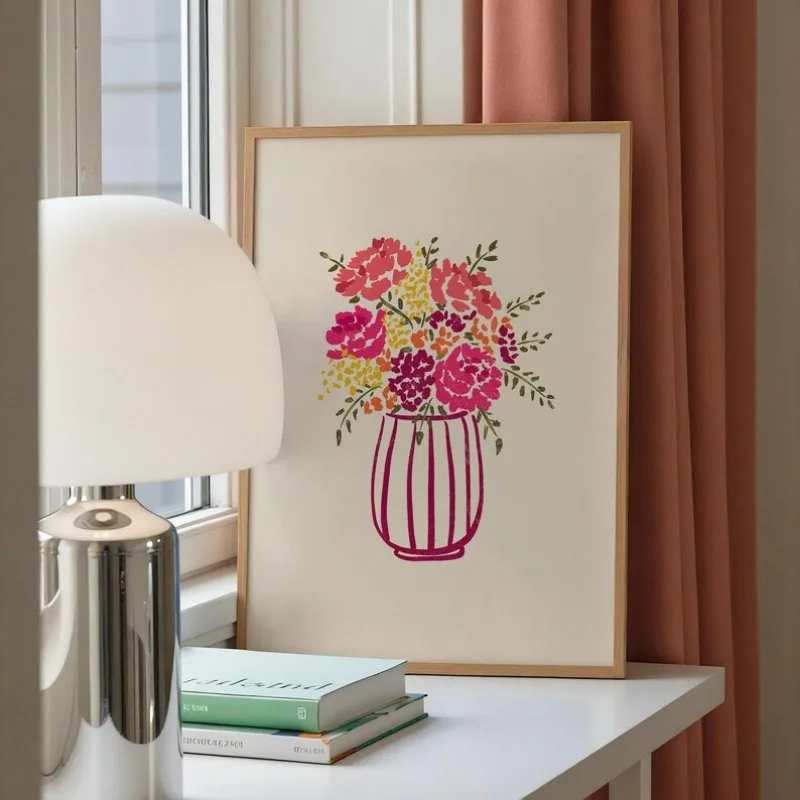 1pc frameless Canvas Painting  - Florist Supply Vases 评论和价格