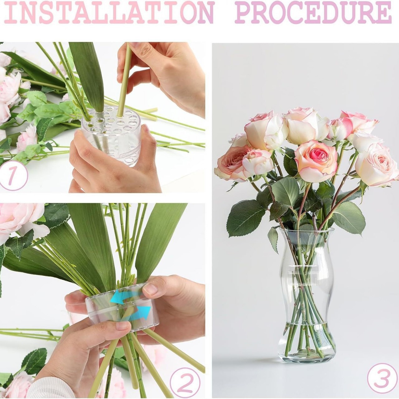 Spiral Ikebana Stem Holder for - Florist Supply Vases 评论和价格