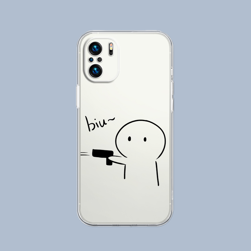 Cute Middle Finger Phone Case  - Cellophane Wrap Clear 评论和价格