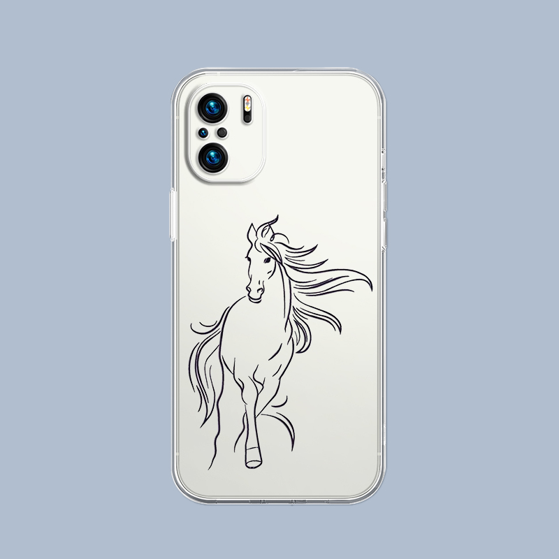 Horse Art Phone Case For Xiaom - Cellophane Wrap Clear 评论和价格