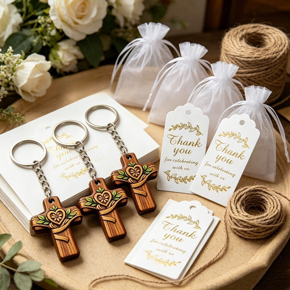 5-20Sets Wooden Cross Love Flo - Floral Tape Green 评论和价格