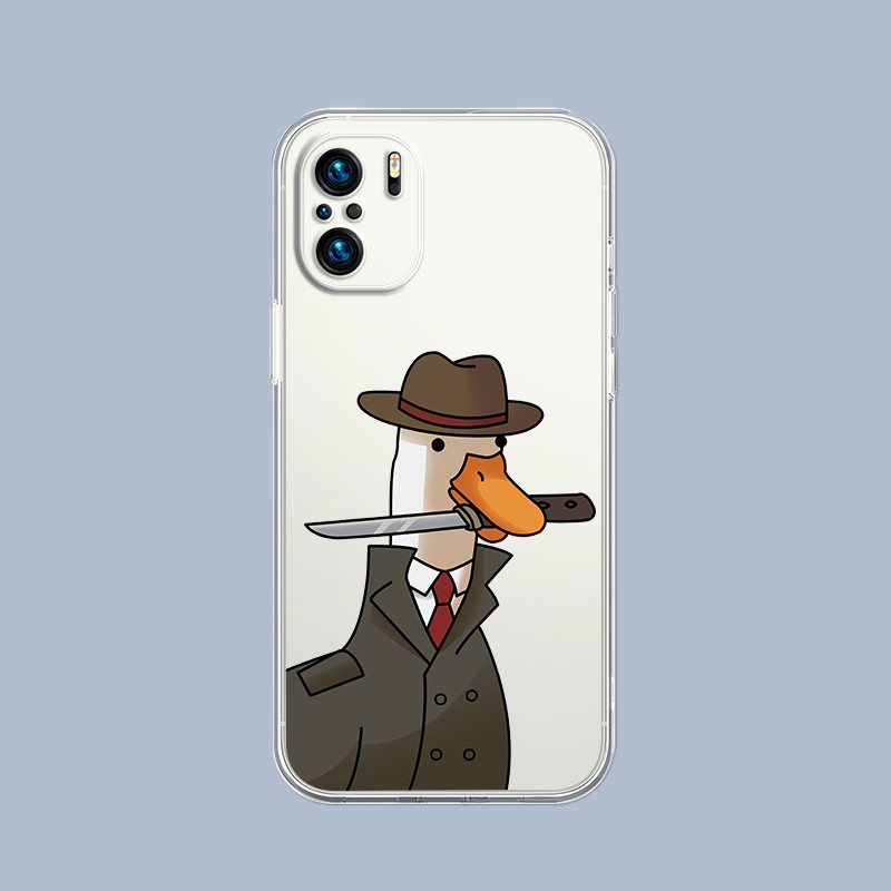 Cartoon Doubt Duck Phone Case  - Cellophane Wrap Clear 评论和价格