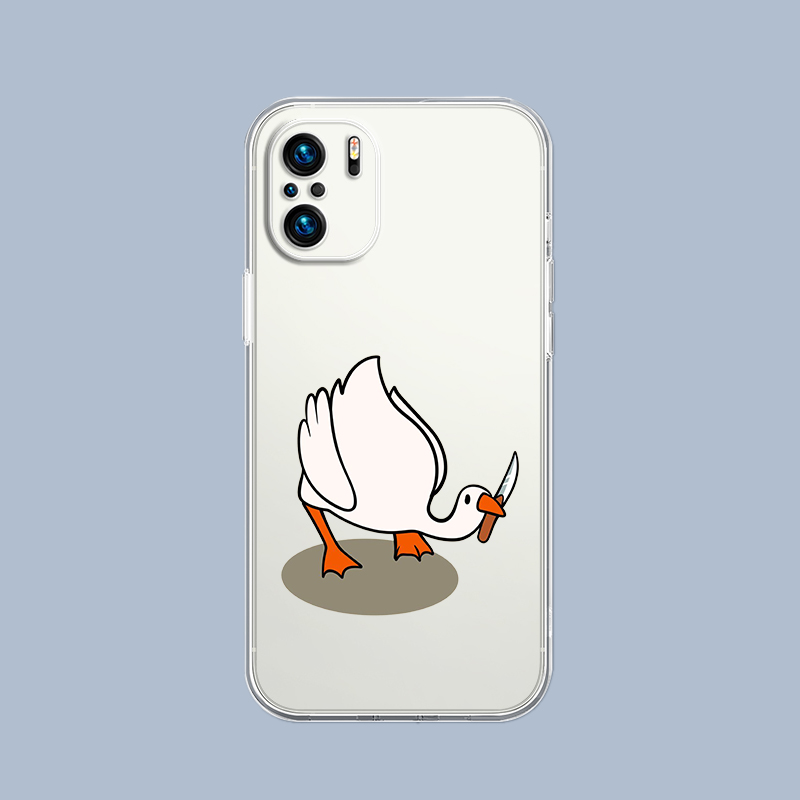 Cartoon Doubt Duck Phone Case  - Cellophane Wrap Clear 评论和价格