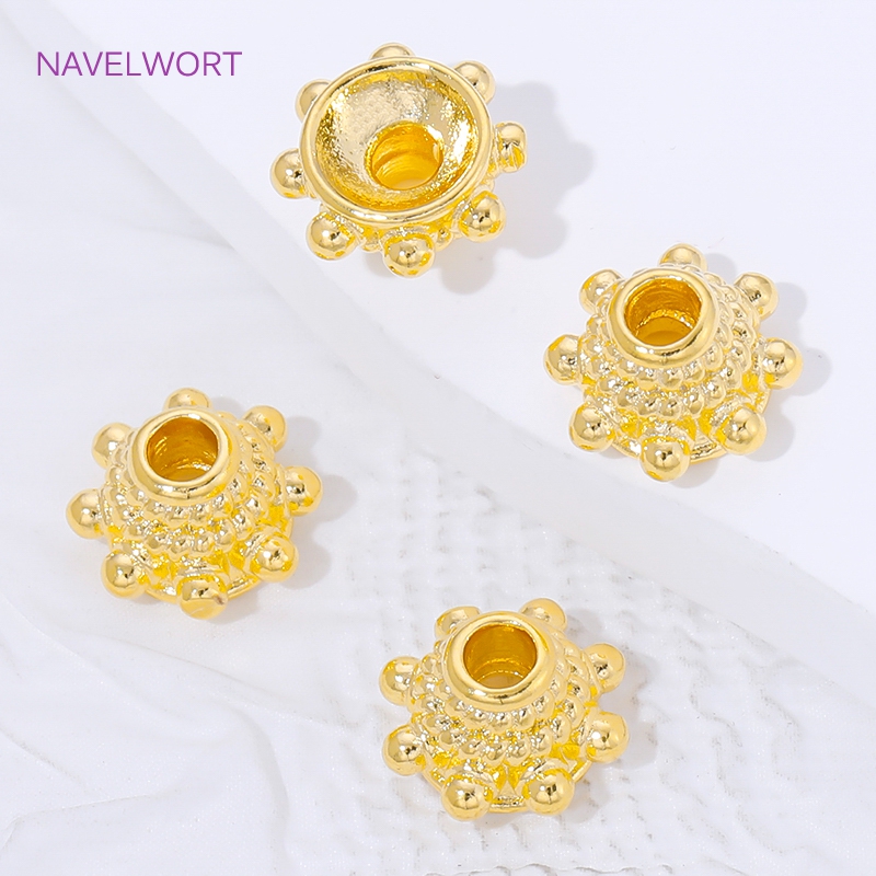 2/4/8pcs 18K Gold Plated Space - Flower Supplies 评论和价格