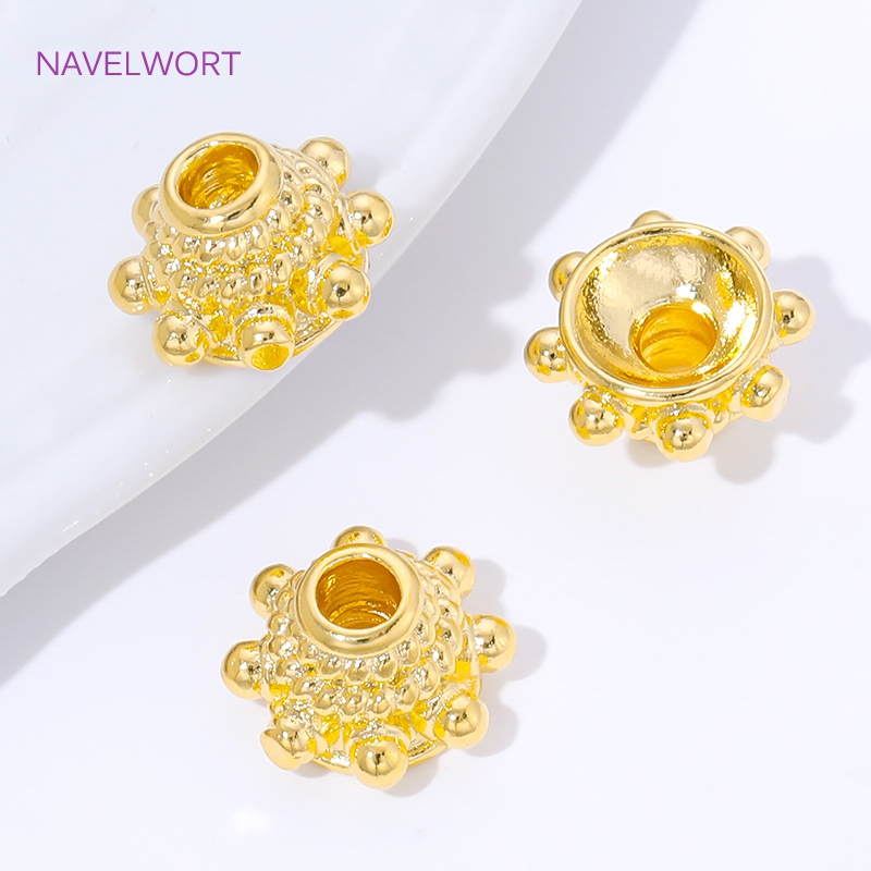 2/4/8pcs 18K Gold Plated Space - Flower Supplies 评论和价格