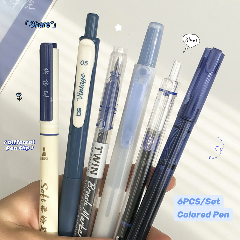 6PCS Colored Calligraphy Pen M - Pentel Pen Energel 评论和价格
