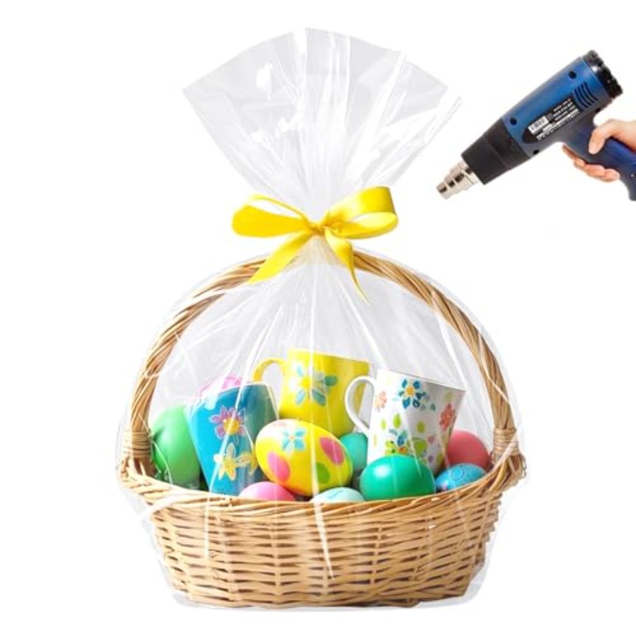 Easter Basket Cellophane Shrin - Cellophane Wrap Clear 评论和价格